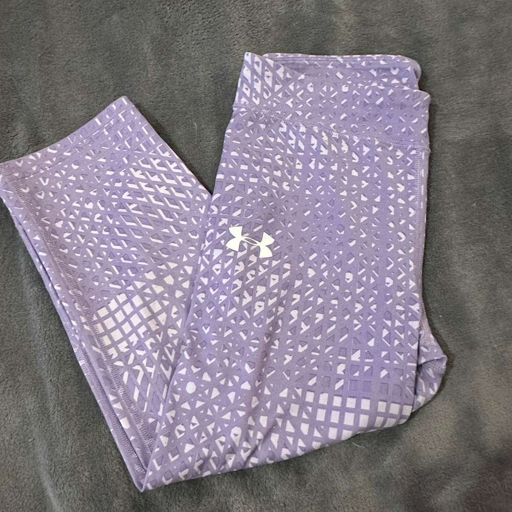 Under Armour Purple Cropped Leggings